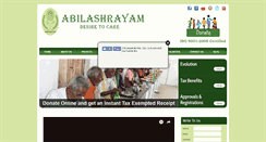 Desktop Screenshot of abilashrayam.com