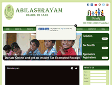 Tablet Screenshot of abilashrayam.com